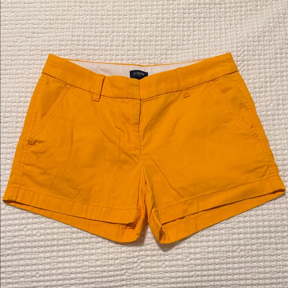 J. Crew Vibrant Yellow/Gold Women's Shorts